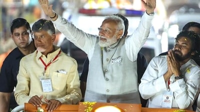 Prime Minister Narendra Modi with TDP chief N Chandrababu Naidu. (ANI/File) Prime Minister Narendra Modi with TDP chief N Chandrababu Naidu. (ANI/File)