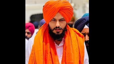 Radical preacher Amritpal Singh.