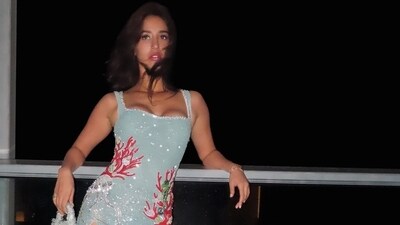Disha Patani took to her Instagram handle and posted photos from the cruise as she donned a light-blue coloured bodycon mini dress. Prior to Disha, Janhvi Kapoor had also shared pictures from the pre-wedding bash. Disha Patani took to her Instagram handle and posted photos from the cruise as she donned a light-blue coloured bodycon mini dress. Prior to Disha, Janhvi Kapoor had also shared pictures from the pre-wedding bash.