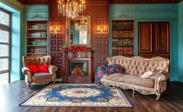 Rich hues, regency-style furniture are some of the elements making for the popular 'Bridgerton' home aesthetiic (Shutterstock) Rich hues, regency-style furniture are some of the elements making for the popular 'Bridgerton' home aesthetiic (Shutterstock)
