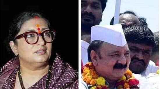Smriti Irani (left) and KL Sharma (right). (File Photos)
