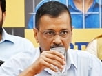 Delhi CM Arvind Kejriwal addresses workers at the AAP HQ. (Arvind Yadav/HT file) Delhi CM Arvind Kejriwal addresses workers at the AAP HQ. (Arvind Yadav/HT file)