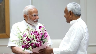 A day before results were announced, Nitish Kumar travelled to Delhi and met Prime Minister Narendra Modi. (ANI) A day before results were announced, Nitish Kumar travelled to Delhi and met Prime Minister Narendra Modi. (ANI)