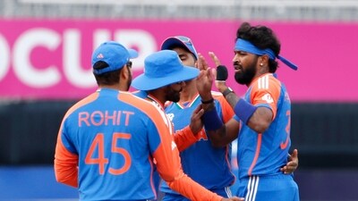Hardik Pandya was the leading wicket-taker for India with figures of 3/27 in four overs. Mohammed Siraj, meanwhile returned 1/13 in his three overs while Axar Patel took one wicket. Axar and Ravindra Jadeja both bowled just two overs with the day being dominated by the fast bowlers. (ANI) Hardik Pandya was the leading wicket-taker for India with figures of 3/27 in four overs. Mohammed Siraj, meanwhile returned 1/13 in his three overs while Axar Patel took one wicket. Axar and Ravindra Jadeja both bowled just two overs with the day being dominated by the fast bowlers. (ANI)