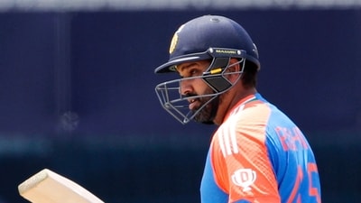India's captain Rohit Sharma celebrates his half century during the Group A match against Ireland in the ICC Mens T20 World Cup 2024 (ANI) India's captain Rohit Sharma celebrates his half century during the Group A match against Ireland in the ICC Mens T20 World Cup 2024 (ANI)