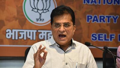 BJP leader Kirit Somaiya (Hindustan Times) BJP leader Kirit Somaiya (Hindustan Times)