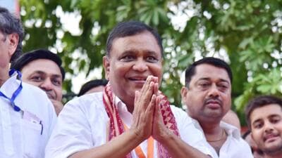 Bharatiya Janata Party’s Atul Garg, who was elected MP of Ghaziabad on Tuesday. (Sakib Ali/HT Photo) Bharatiya Janata Party’s Atul Garg, who was elected MP of Ghaziabad on Tuesday. (Sakib Ali/HT Photo)