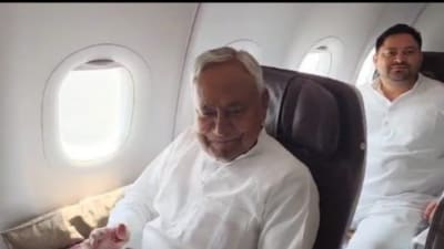 Bihar chief minister Nitish Kumar and RJD leader Tejashwi Yadav. (X) Bihar chief minister Nitish Kumar and RJD leader Tejashwi Yadav. (X)