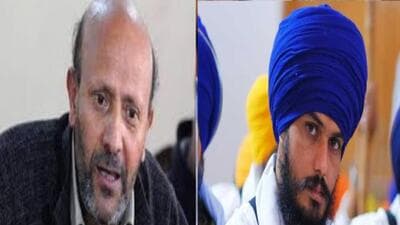 Engineer Sheikh Abdul Rashid (left) and Amritpal Singh (right). (File) Engineer Sheikh Abdul Rashid (left) and Amritpal Singh (right). (File)