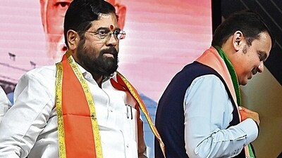 Maharashtra CM Eknath Shinde and deputy CM Devendra Fadnavis. (HT file) Maharashtra CM Eknath Shinde and deputy CM Devendra Fadnavis. (HT file)