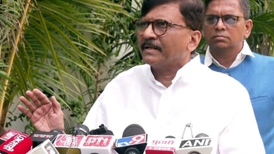Sanjay Raut said Modi will have to run his government on crutch if he stakes claim to form the government. (ANI) Sanjay Raut said Modi will have to run his government on crutch if he stakes claim to form the government. (ANI)