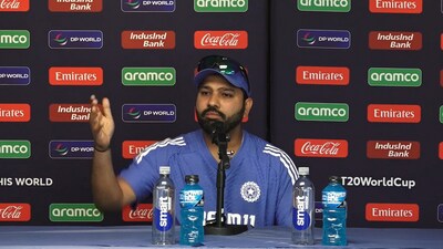 India captain Rohit Sharma during the India vs Ireland pre-match press conference India captain Rohit Sharma during the India vs Ireland pre-match press conference