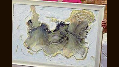 Sekhewal-based abstract artist Gurpreet Kaur’s works, ‘Aurora- Feel the energy’ and ’Seahorse’ are on display at the Nehru Centre in London. (HT) Sekhewal-based abstract artist Gurpreet Kaur’s works, ‘Aurora- Feel the energy’ and ’Seahorse’ are on display at the Nehru Centre in London. (HT)