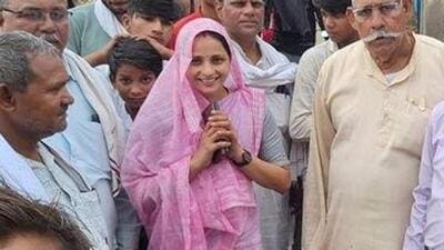 Sanjana Jatav beat Bharatiya Janata Party (BJP) candidate Ramswaroop Koli by 51,983 votes. (Sanjana Jatav | Official X account)