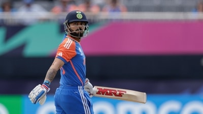 Virat Kohli did open with Rohit Sharma, thus ending speculation around his position. However, he fell in the third over after scoring just one run in five balls. (AP) Virat Kohli did open with Rohit Sharma, thus ending speculation around his position. However, he fell in the third over after scoring just one run in five balls. (AP)