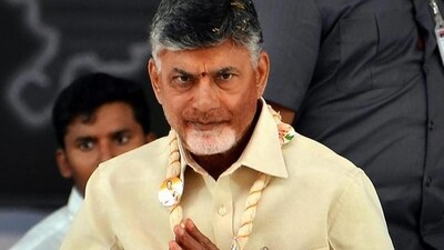 Stock market: Telugu Desam Party chief Chandrababu Naidu is seen. (File Photo)
