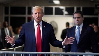 Speaking in North Carolina, Donald Trump asserted a president under indictment “would cripple the operations of our government.” (AFP) Speaking in North Carolina, Donald Trump asserted a president under indictment “would cripple the operations of our government.” (AFP)