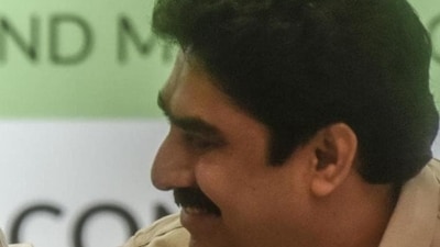 Shiv Sena (UBT) leader Sanjay Dina Patil, 55, won from the Mumbai North East constituency. (Kunal Patil/HT Photo) Shiv Sena (UBT) leader Sanjay Dina Patil, 55, won from the Mumbai North East constituency. (Kunal Patil/HT Photo)