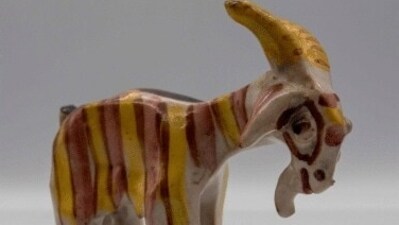 The goat was made by King Charles 55 years ago while he was attending Cambridge. (X/@HansonsUK) The goat was made by King Charles 55 years ago while he was attending Cambridge. (X/@HansonsUK)