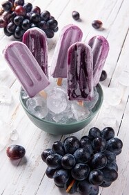 Black grape popsicles, made made without any colour of flavours, are a chilled delight (Shutterstock) Black grape popsicles, made made without any colour of flavours, are a chilled delight (Shutterstock)