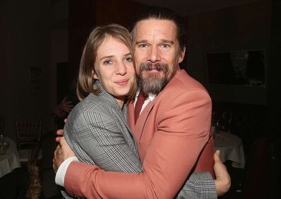Actor Ethan Hawke with daughter Maya Hawke Actor Ethan Hawke with daughter Maya Hawke