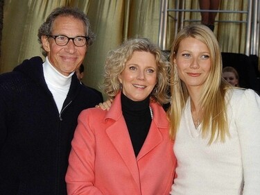 Gwyneth Paltrow with her parents Blythe Danner and Bruce Paltrow Gwyneth Paltrow with her parents Blythe Danner and Bruce Paltrow