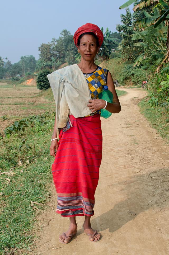 Sampati Debbarma, a farmer, returning from work in Takarjala, Tripura. (Manou) Sampati Debbarma, a farmer, returning from work in Takarjala, Tripura. (Manou)