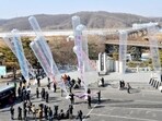South Korean activists prepare to release balloons carrying anti North Korean leaflets at Imjingak peace park in Paju. AFP photo/Jung Yeon-Je South Korean activists prepare to release balloons carrying anti North Korean leaflets at Imjingak peace park in Paju. AFP photo/Jung Yeon-Je