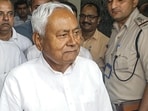 Bihar chief minister Nitish Kumar in New Delhi on Wednesday. (PTI)
