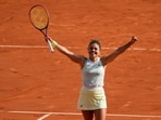 Italy's Jasmine Paolini celebrates as she won her semifinal match of the French Open tennis tournament against Russia's Mirra Andreeva Italy's Jasmine Paolini celebrates as she won her semifinal match of the French Open tennis tournament against Russia's Mirra Andreeva