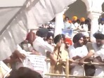 A screengrab from the visual shared by news agency ANI. A screengrab from the visual shared by news agency ANI.