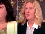 Female UK lawyer Laura Wray (R) says Baby Reindeer’s ‘real’ Martha Scott, Fiona Harvey (L), had a ‘major obsession’ with her (Piers Morgan Uncensored/YouTube)