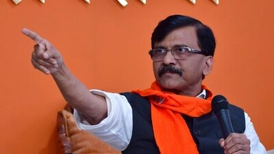 Shiv Sena leader Sanjay Raut. (HT PHOTO)