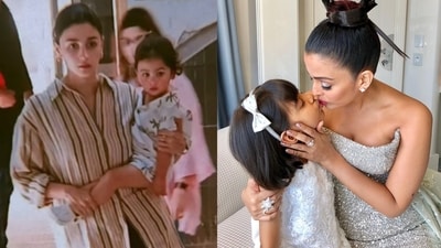 Alia Bhatt and Aishwarya Rai Bachchan with their daughters Raha and Aaradhya Alia Bhatt and Aishwarya Rai Bachchan with their daughters Raha and Aaradhya