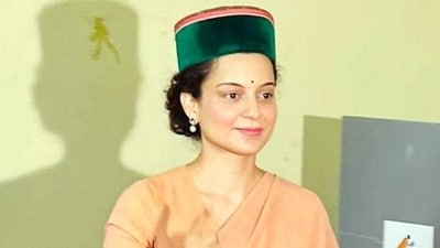Kangana Ranaut contested for BJP in Mandi and won the elections. Kangana Ranaut contested for BJP in Mandi and won the elections.