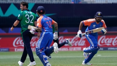 India's captain Rohit Sharma (R) and partner Virat Kohli (C) run between wickets (AFP) India's captain Rohit Sharma (R) and partner Virat Kohli (C) run between wickets (AFP)