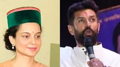 Kangana Ranaut and Chirag Paswan Kangana Ranaut and Chirag Paswan