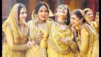 For Heeramandi, designers Rimple and Harpreet Narula took two years to prepare 300 costumes. For Heeramandi, designers Rimple and Harpreet Narula took two years to prepare 300 costumes.
