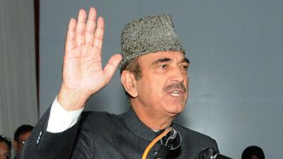 Former Jammu and Kashmir CM Ghulam Nabi Azad (HT FIle) Former Jammu and Kashmir CM Ghulam Nabi Azad (HT FIle)