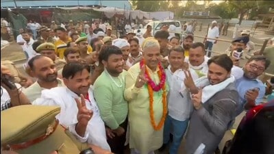 Harendra Malik, newly-elected SP MP from Muzaffarnagar (HT) Harendra Malik, newly-elected SP MP from Muzaffarnagar (HT)