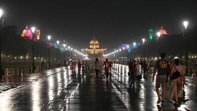 IMD data showed that till 8.30 am on Thursday, Ayanagar recorded 3.8mm of rainfall. (Arvind Yadav/HT Photo) IMD data showed that till 8.30 am on Thursday, Ayanagar recorded 3.8mm of rainfall. (Arvind Yadav/HT Photo)