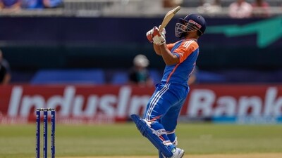 India's Rishabh Pant plays a reverse shot for six runs to seal the victory by 8 wickets against Ireland during an ICC Men's T20 World Cup (PTI) India's Rishabh Pant plays a reverse shot for six runs to seal the victory by 8 wickets against Ireland during an ICC Men's T20 World Cup (PTI)