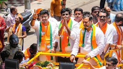 The BJP has received 11.3% vote share, its highest in any Lok Sabha election in Tamil Nadu. (PTI) The BJP has received 11.3% vote share, its highest in any Lok Sabha election in Tamil Nadu. (PTI)