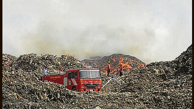 The fire broke out on June 1. (HT Photo) The fire broke out on June 1. (HT Photo)