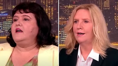 Female UK lawyer Laura Wray (R) says Baby Reindeer’s ‘real’ Martha Scott, Fiona Harvey (L), had a ‘major obsession’ with her (Piers Morgan Uncensored/YouTube) Female UK lawyer Laura Wray (R) says Baby Reindeer’s ‘real’ Martha Scott, Fiona Harvey (L), had a ‘major obsession’ with her (Piers Morgan Uncensored/YouTube)