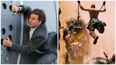 Stills from Mission Impossible: Rogue Nation and Mad Max: Fury Road. Stills from Mission Impossible: Rogue Nation and Mad Max: Fury Road.