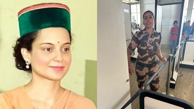 BJP leader Kangana Ranaut allegedly got slapped by a female CISF official. BJP leader Kangana Ranaut allegedly got slapped by a female CISF official.