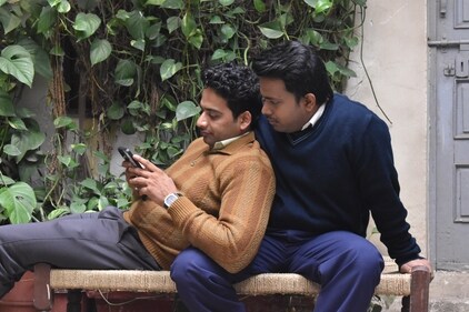 Vaibhav Raj Gupta with Harsh Mayar.