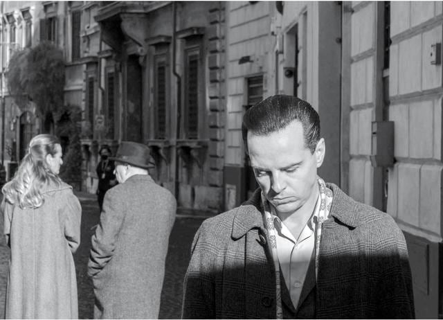 Tom Ripley displays narcissistic traits such as a lack of conscience and empathy, in Ripley (2024). Tom Ripley displays narcissistic traits such as a lack of conscience and empathy, in Ripley (2024).