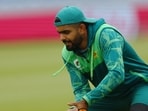 Pakistan's Babar Azam during the practice session